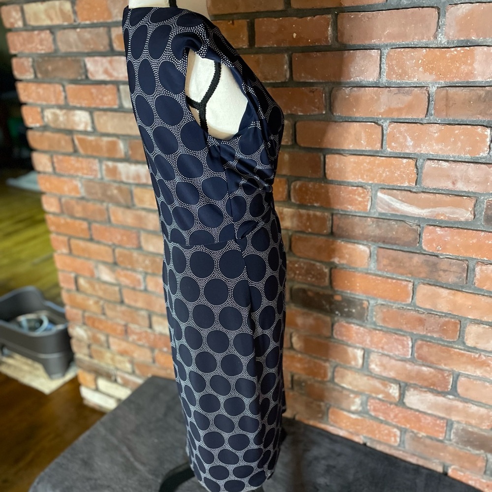 Ralph Lauren Navy and White Midi Dress - Picture 5 of 8